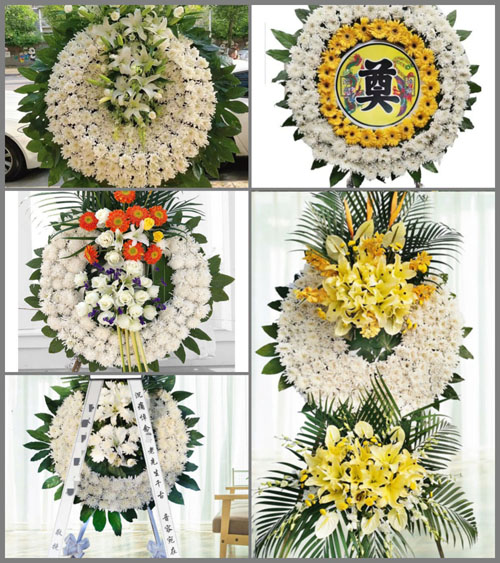 四川成都金堂县广兴镇广严寺社区花圈速递